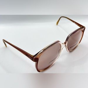 Vintage Norell 302 Brown Gray Oval Sunglasses Frames Only
